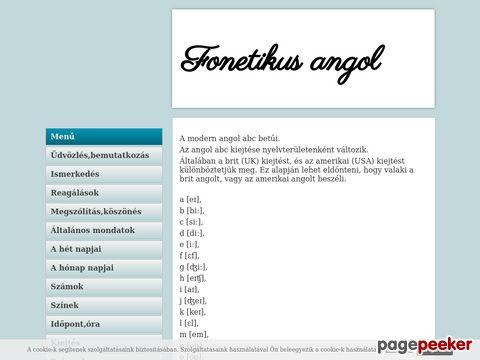 Fonetikusangol - Nyelvtan