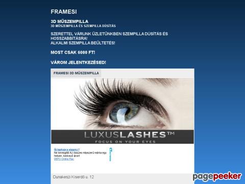 Framesi3d - 3D műszempilla