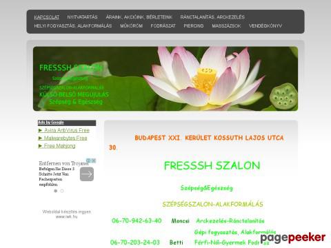 Fressshszalon - fodrász, szolárium, helyi fogyasztás, kozmetika ...