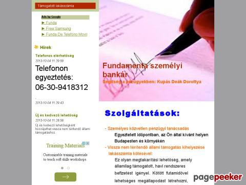 Fundamenta - fundamenta, lakáshitel, lakásszámla,spórolás, ...
