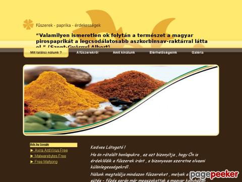 Fuszeres - FŰSZEREK-ÉRDEKESSÉGEK-RENDELÉS-FOTÓK