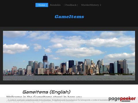 Gameitems - Kezdőoldal