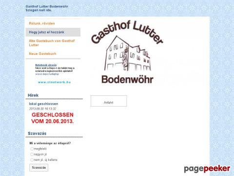 Gasthoflutter - Gasthof Lutter Bodenwöhr
