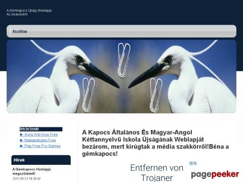 Gemkapocs - A Gémkapocs Honlapja