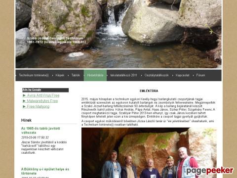 Geologiaitechnikum - Szabó József Geológiai Technikum története