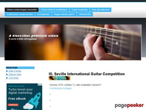 Gitarinfo - Gitáros rendezvények