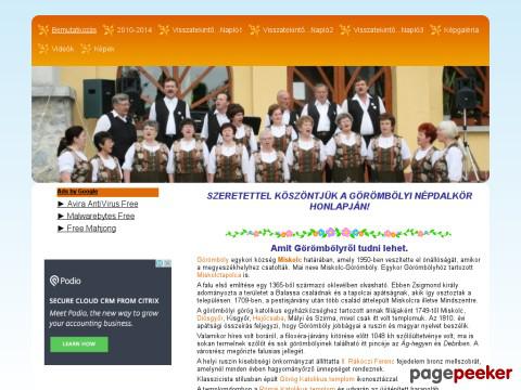 Gorombolyinepdalkor - Görömbölyi Népdalkör