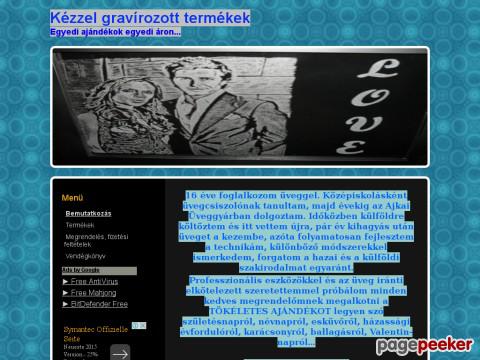 Gravirozas - Kézzel gravírozott egyedi üvegtárgyak