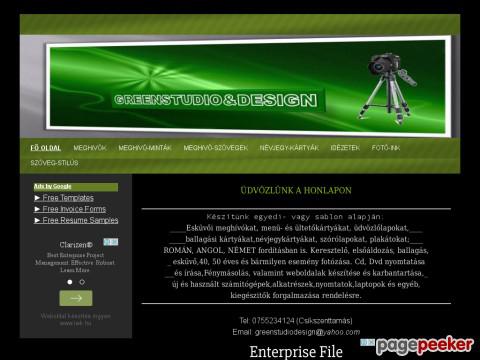 Greenstudiodesign - Fő oldal