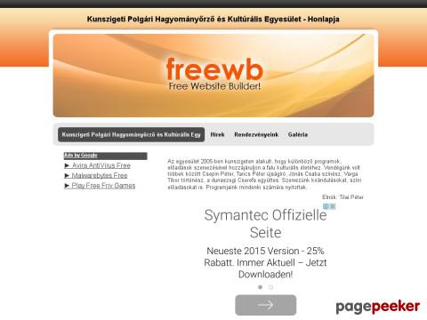 Hagyomanyorzoegyesulet - Bemutatkozás