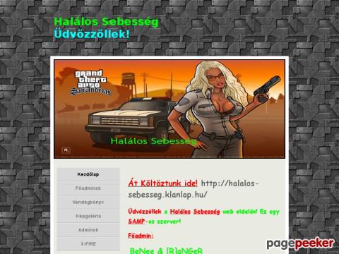 Halalossebesseg - Kezdoőlap