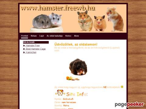 Hamster - Hörcsögök