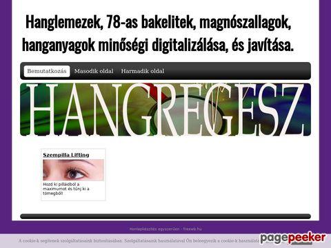 Hangregesz - Kezdőoldal