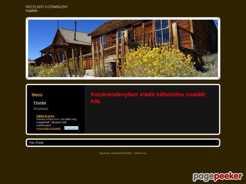 Hazeladokozarmisleny - Kozármislenyi családi ház eladó!