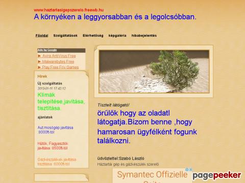 Haztartasigepszerelo