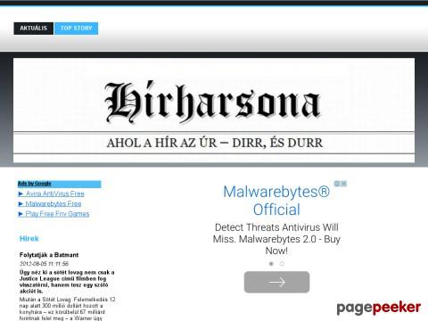 Hirharsona - HÍREK