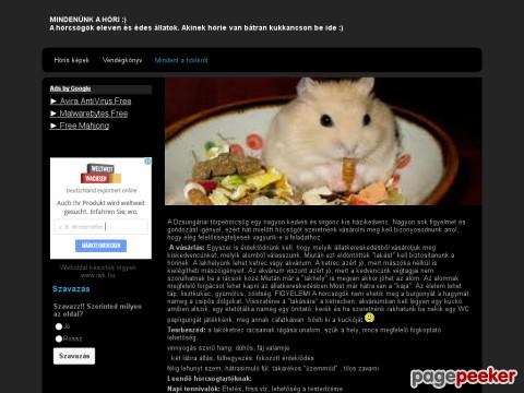 Horcsogok - A dzsungáriai törpehörcsög