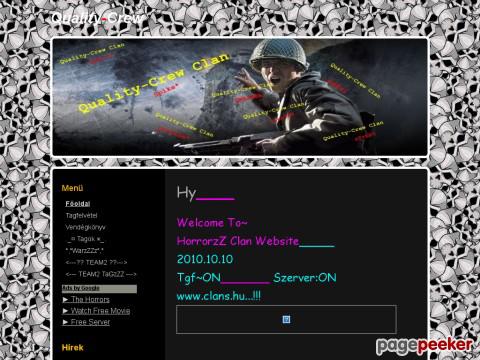 Horrorsclan - Főoldal ~ Quality-Crew