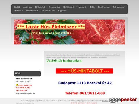 Husvasar - LÁZÁRHÚS - ÉLELMISZERBOLT. BUDAPEST, 1113 BOCS ...