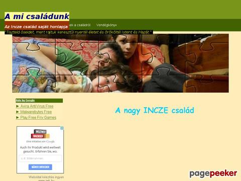 Inczecsalad - A kezdet