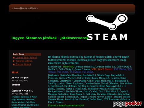 Ingyensteamjatekok - Ingyen steam játékok, csak neked, nézd meg most ...