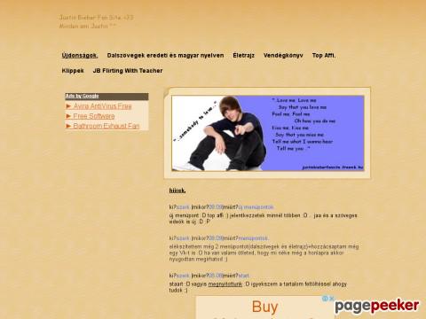 Justinbieberfansite - Üdv a Justin Bieber Fanok honlapján :D