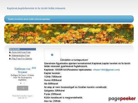 Kaptarkeret - kaptár keret