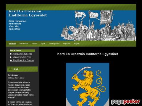 Kardesoroszlan - Kard És Oroszlán Haditorna Egyesület