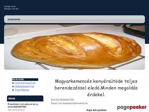 Kenyersutode - Pékség eladó