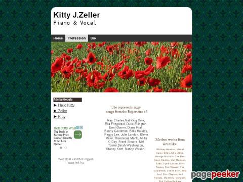 Kittyzeller - pianist and singer Kitty