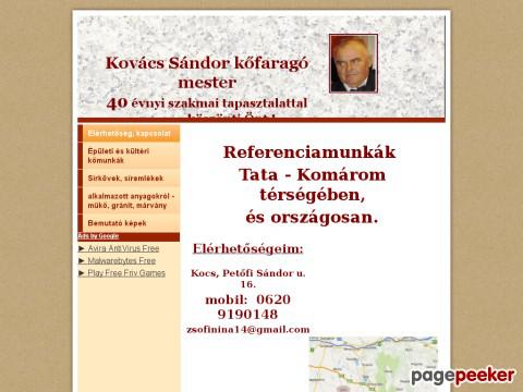 Kofarago - kőfaragó mester - épületi és sírkövek