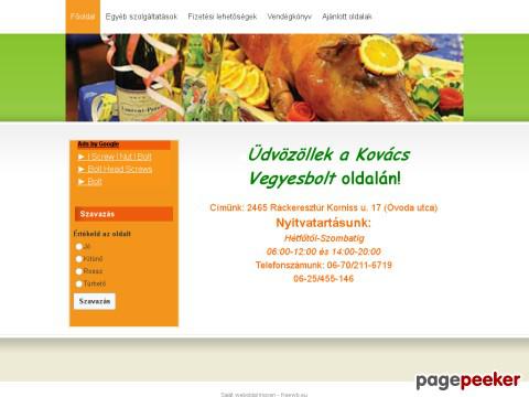 Kovacsbolt - kovács vegyesbolt ráckeresztúr étkezési utalv ...