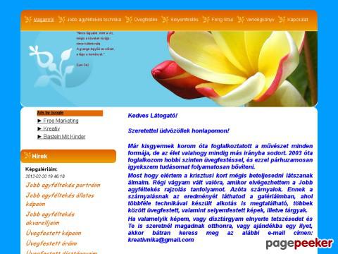 Kreativ - Kreatív Nika - Jobb agyféltekés rajzaim, üvegf ...