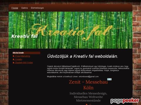 Kreativfal - falfestés