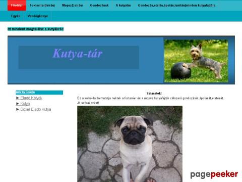 Kutyatar - Főldal