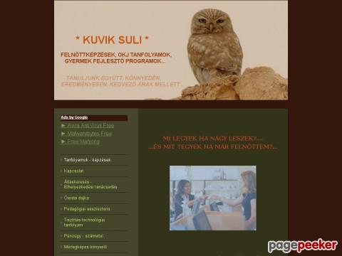 Kuviksuli - KUVIK Suli - Tanfolyamok, OKJ-s tanfolyamok, tová ...