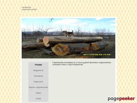 Lacipocka - favágódeszka, nyeles vágódeszka