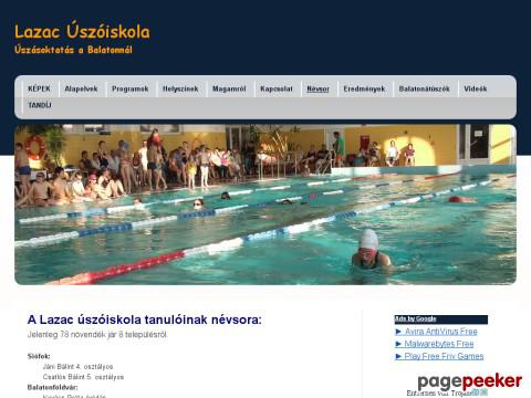 Lazacuszoiskola - Képek - Lazac Úszóiskola