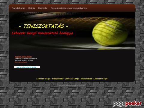 Lehotennis - teniszoktatás