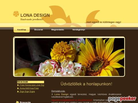 Lonadesign - LONA DESIGN egyedi tervezésű, kézműves ékszer ...