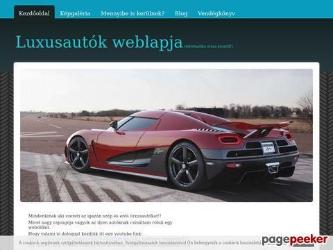 Luxusautok-weblapja