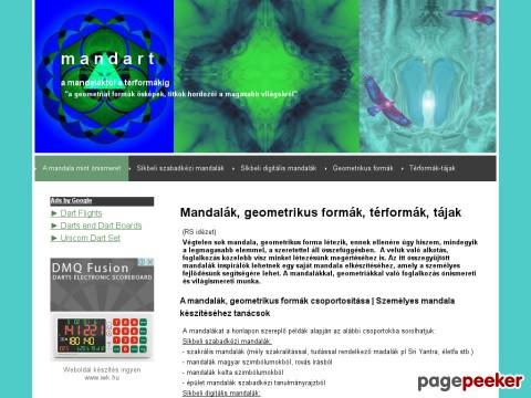 Mandart - mandalák, geometrikus formák, térformák