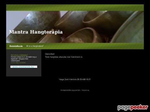 Mantrahangterapia - hangterápia Kiskőrös