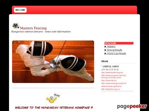 Mastersfencing - Wecome