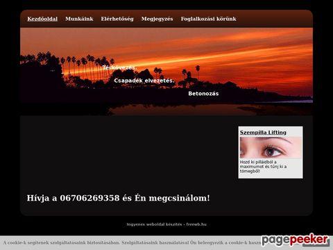 Megcsinalom - térkő, betonozás,bontás,csapadéképítés