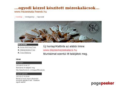 Mezeskata - mézeskalács