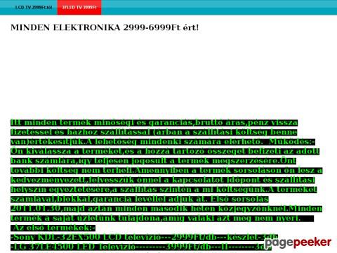Minden29996999ftert - 32LCD TV 2999Ft-tól ,LED TV 2499Ft-tól