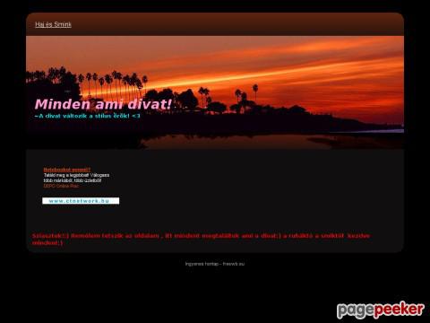Mindenamidivat - haj, smink, ruhák  és ami csak kell