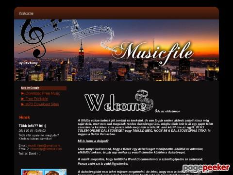 Musicfile - Welcome - By DaveBoy