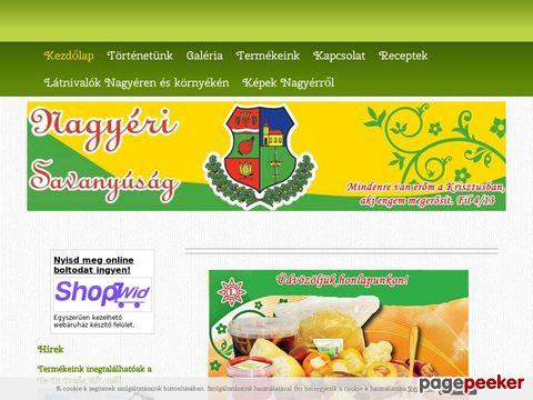 Nagyerisavanyusag - Nagyéri Savanyító Üzem friss házias ízek